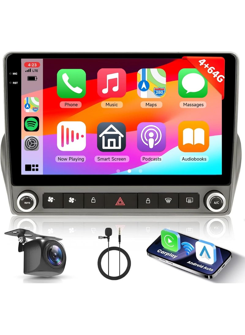 Vierex Android Stereo For Chevrolet Camaro 2010 2011 2012 2013 2014 2015 GPS Navigation 4GB RAM Support Apple Carplay Android Auto Wireless Support Car Climate Control AHD Camera Included - Image 1